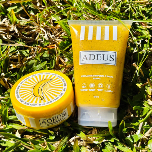 Kit ADEUS Iluminador y Corrector – Exfoliante Banana 100 g + Crema para Manchas Oscuras 165g