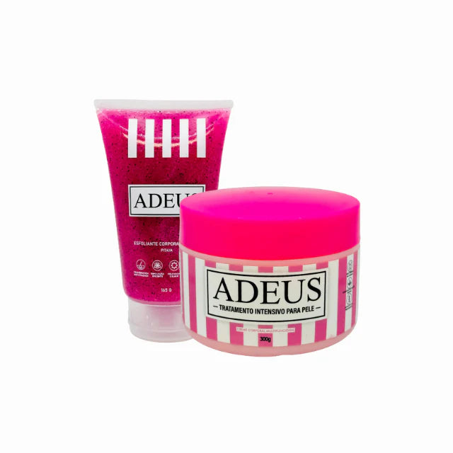 Kit ADEUS Reafirmante + Exfoliante Pitaya – Celulitis, Estrías y Renovación Corporal, 300g + 165g