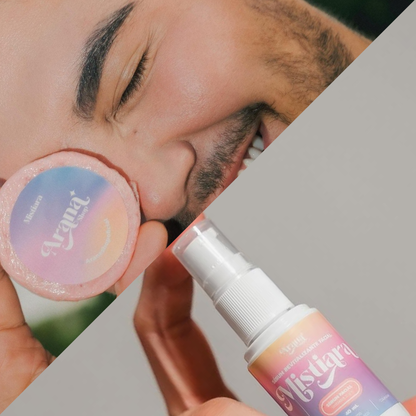 Duo Arana: Jabón con Azufre + Serum con Vitamina C, Ácido Hialurónico y Colágeno