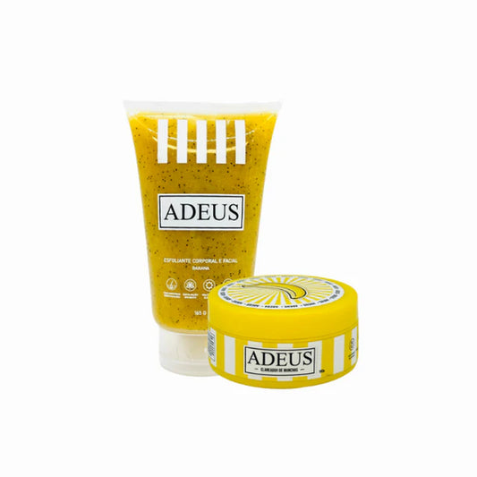Kit ADEUS Iluminador y Corrector – Exfoliante Banana 100 g + Crema para Manchas Oscuras 165g