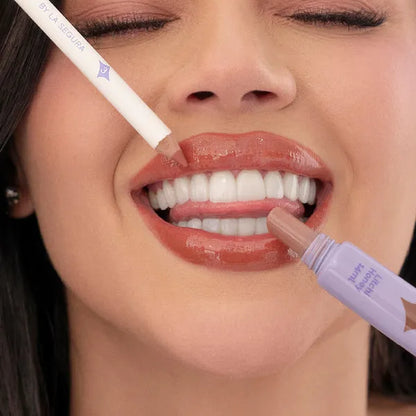 Dúo de delineador de labios y brillo Destiny por La Segura, tono Litchi Honey – delineador de labios y brillo con aceite de macadamia
