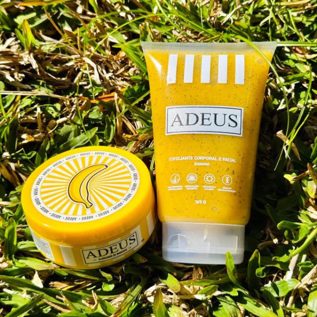 Kit ADEUS Iluminador y Corrector – Exfoliante de Plátano 100 g + Crema para Manchas Oscuras 165g - Kelyndas